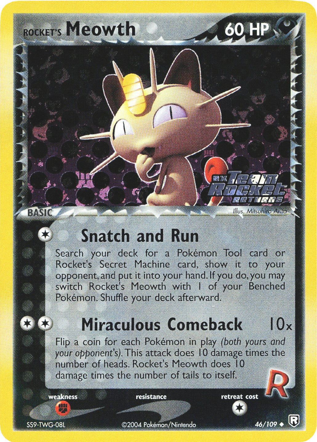 Rocket's Meowth (46/109) (Stamped) [EX: Team Rocket Returns] | Silver Goblin