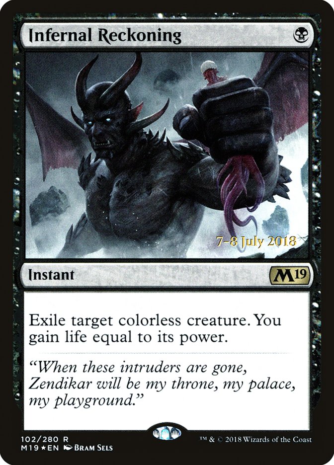 Infernal Reckoning [Core Set 2019 Prerelease Promos] | Silver Goblin