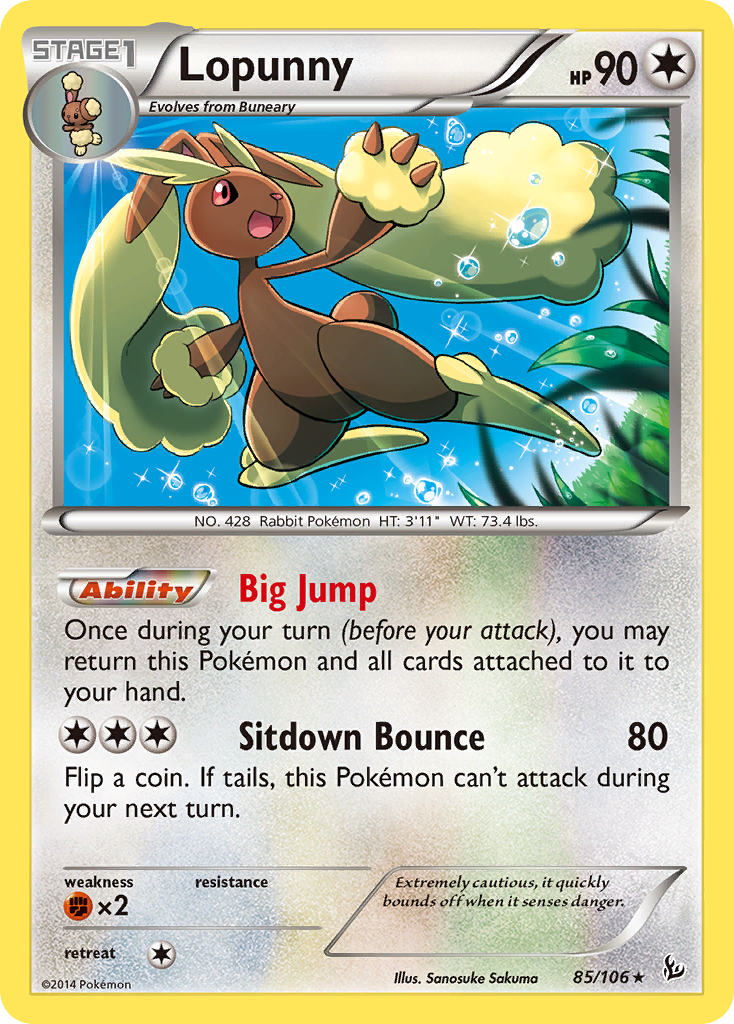 Lopunny (85/106) [XY: Flashfire] | Silver Goblin