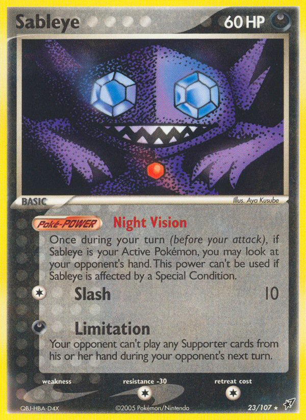 Sableye (23/107) [EX: Deoxys] | Silver Goblin