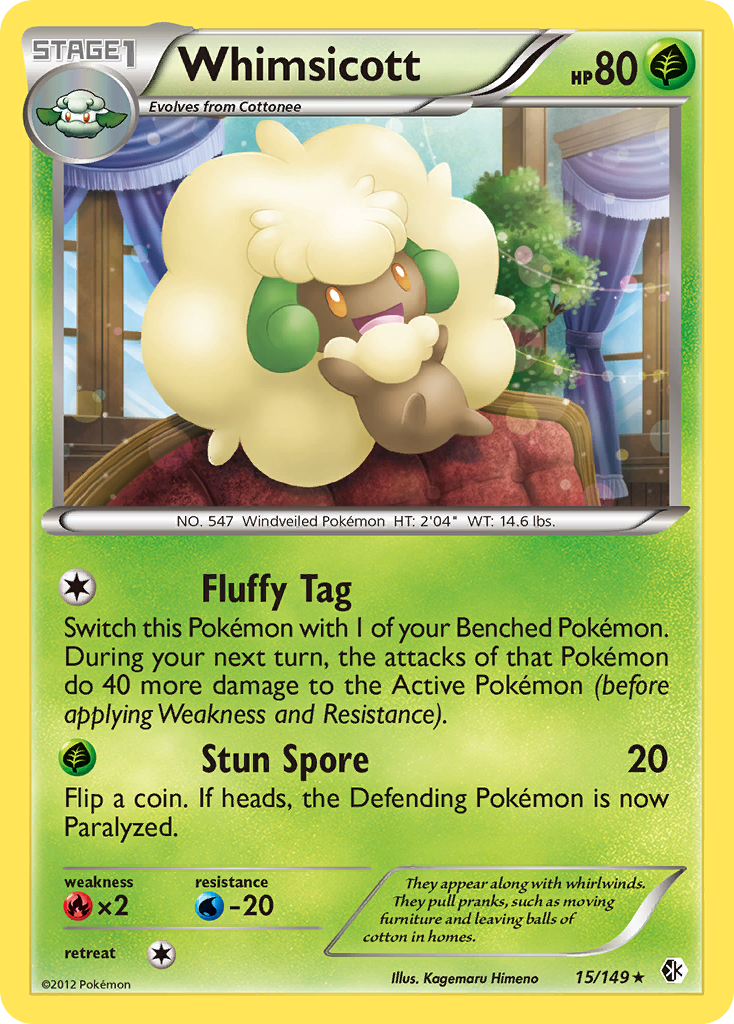 Whimsicott (15/149) [Black & White: Boundaries Crossed] | Silver Goblin