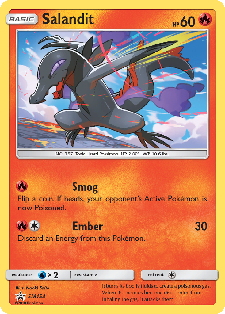 Salandit (SM154) [Sun & Moon: Black Star Promos] | Silver Goblin