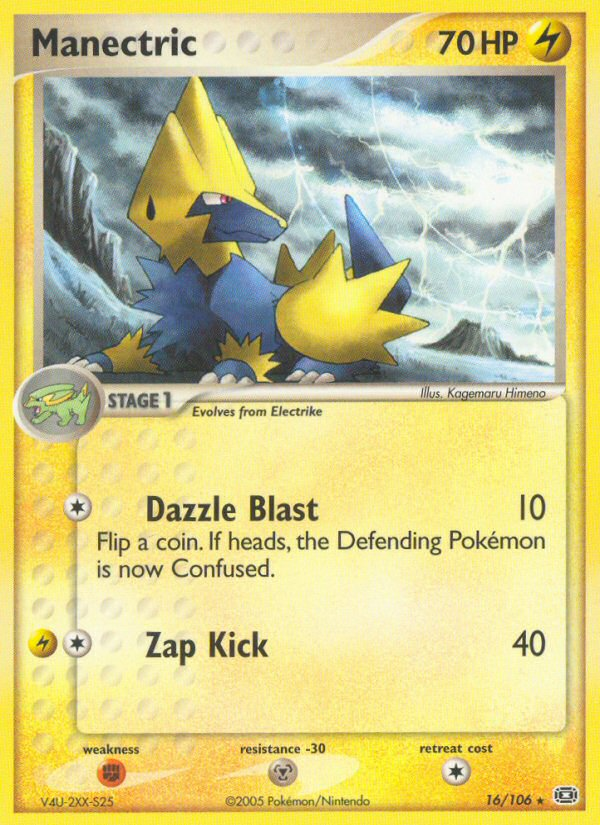 Manectric (16/106) [EX: Emerald] | Silver Goblin