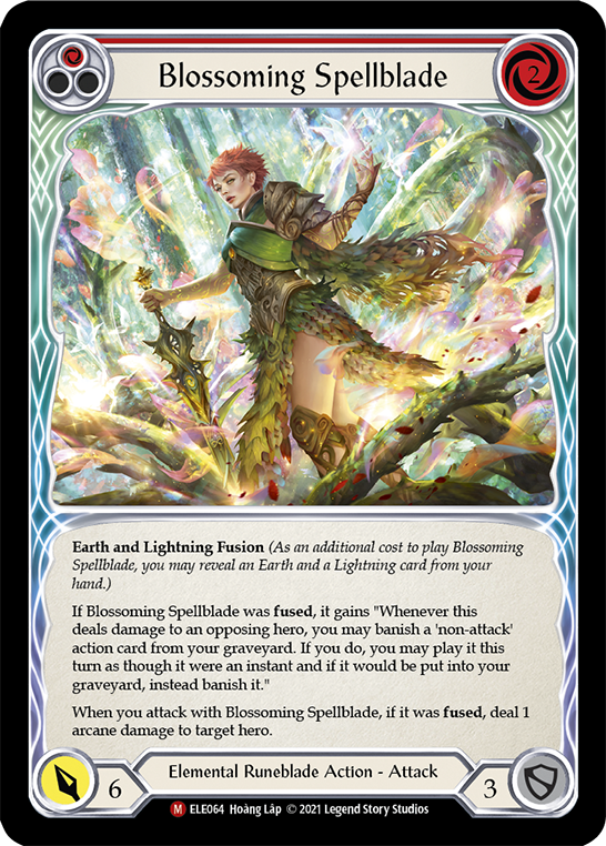 Blossoming Spellblade [ELE064] (Tales of Aria)  1st Edition Normal | Silver Goblin