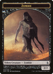 Vizier of Many Faces // Zombie Double-Sided Token [Amonkhet Tokens] | Silver Goblin