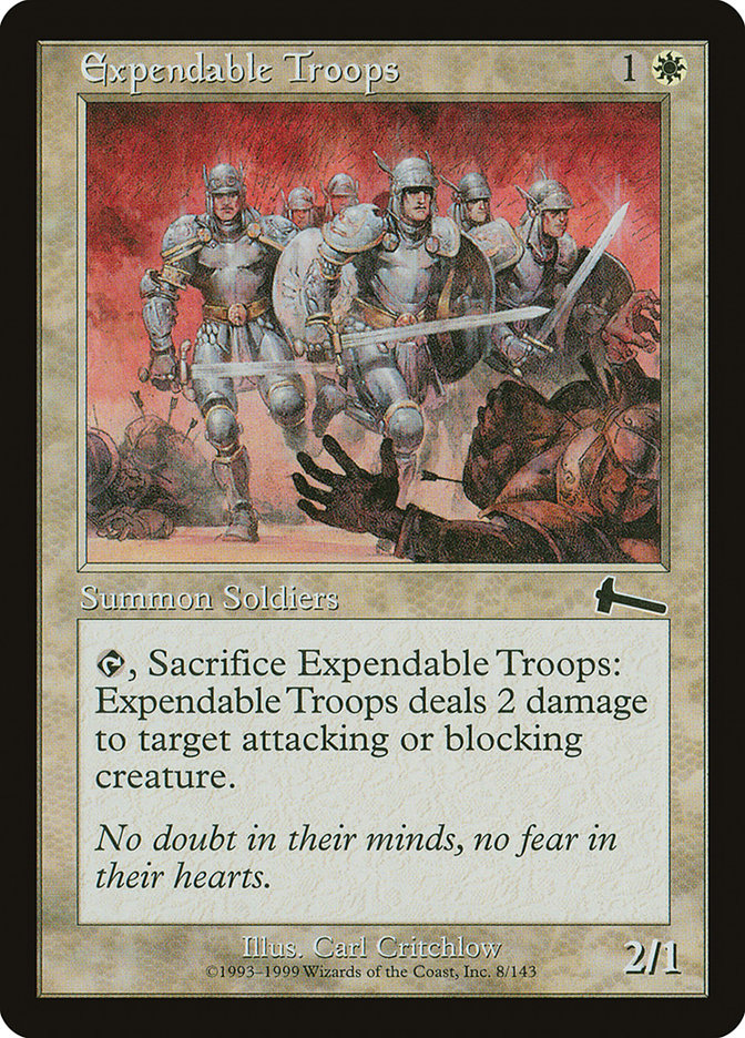 Expendable Troops [Urza's Legacy] | Silver Goblin