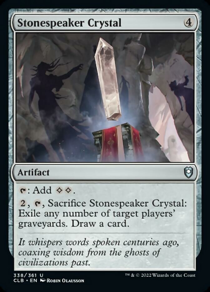 Stonespeaker Crystal [Commander Legends: Battle for Baldur's Gate] | Silver Goblin