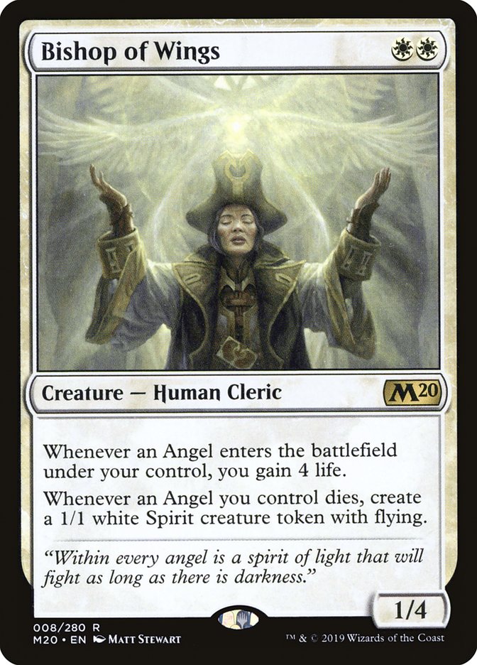 Bishop of Wings [Core Set 2020] | Silver Goblin