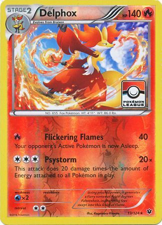 Delphox (13/124) (League Promo) [XY: Fates Collide] | Silver Goblin