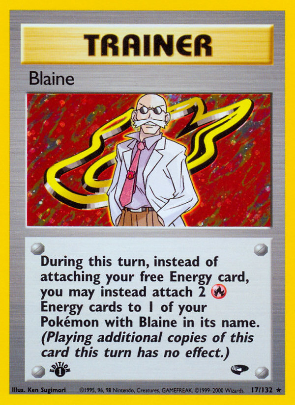 Blaine (17/132) [Gym Challenge 1st Edition] | Silver Goblin