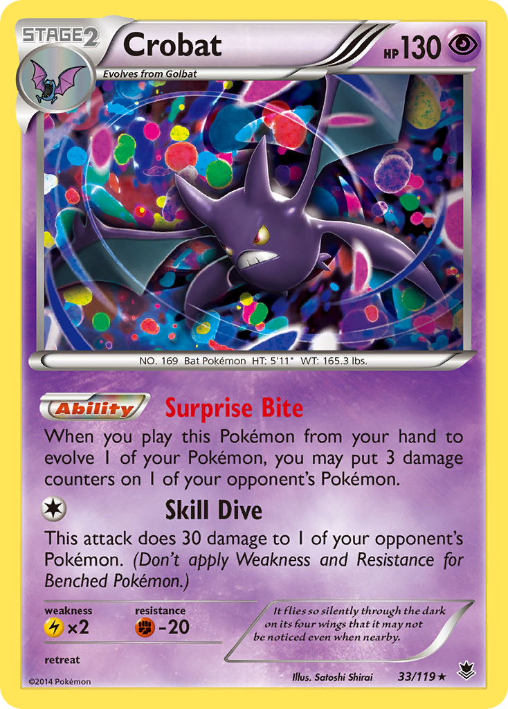 Crobat (33/119) [XY: Phantom Forces] | Silver Goblin