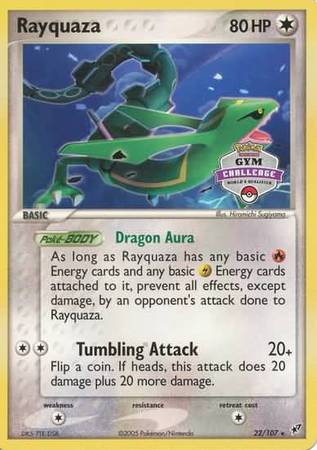 Rayquaza (22/107) (Gym Challenge Promo) [EX: Deoxys] | Silver Goblin