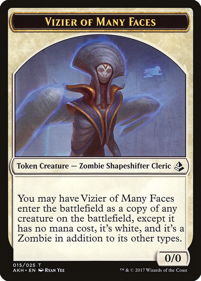 Vizier of Many Faces Token [Amonkhet Tokens] | Silver Goblin