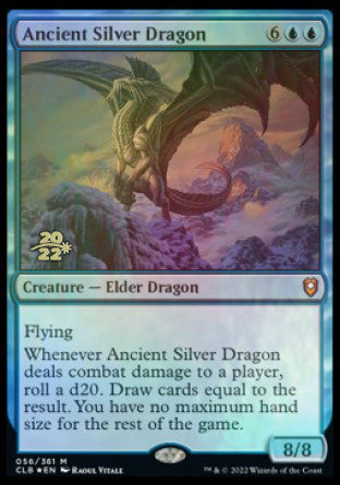 Ancient Silver Dragon [Commander Legends: Battle for Baldur's Gate Prerelease Promos] | Silver Goblin
