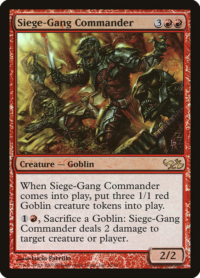 Siege-Gang Commander [Duel Decks: Elves vs. Goblins] | Silver Goblin