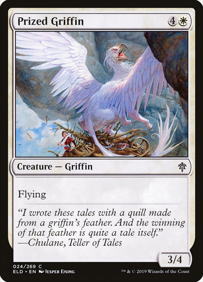 Prized Griffin [Throne of Eldraine] | Silver Goblin