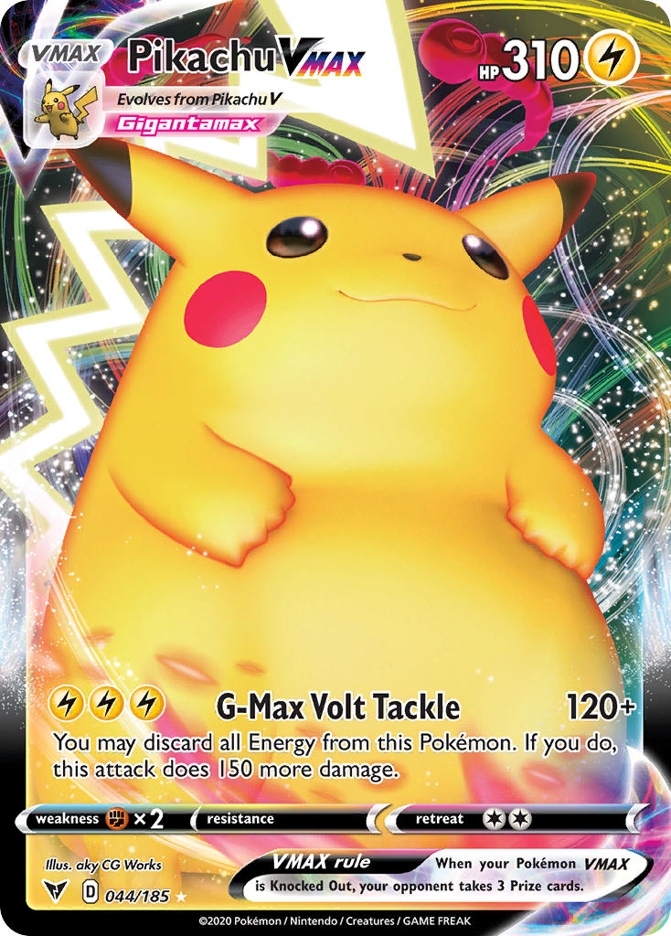 Pikachu VMAX (044/185) [Sword & Shield: Vivid Voltage] | Silver Goblin