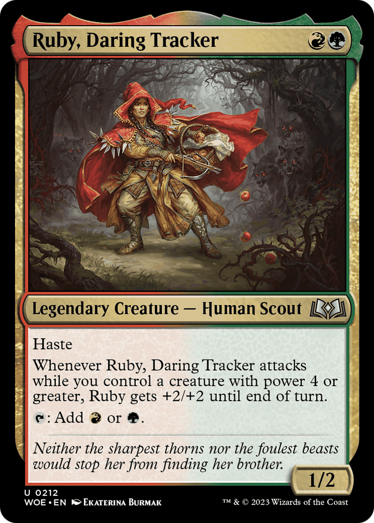 Ruby, Daring Tracker [Wilds of Eldraine] | Silver Goblin