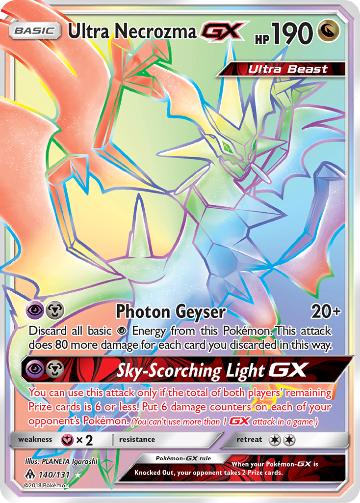 Ultra Necrozma GX (140/131) [Sun & Moon: Forbidden Light] | Silver Goblin