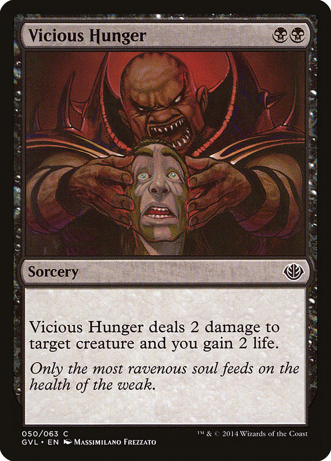 Vicious Hunger (Garruk vs. Liliana) [Duel Decks Anthology] | Silver Goblin