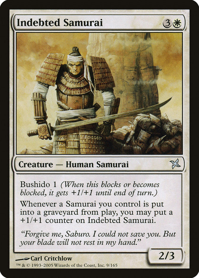 Indebted Samurai [Betrayers of Kamigawa] | Silver Goblin