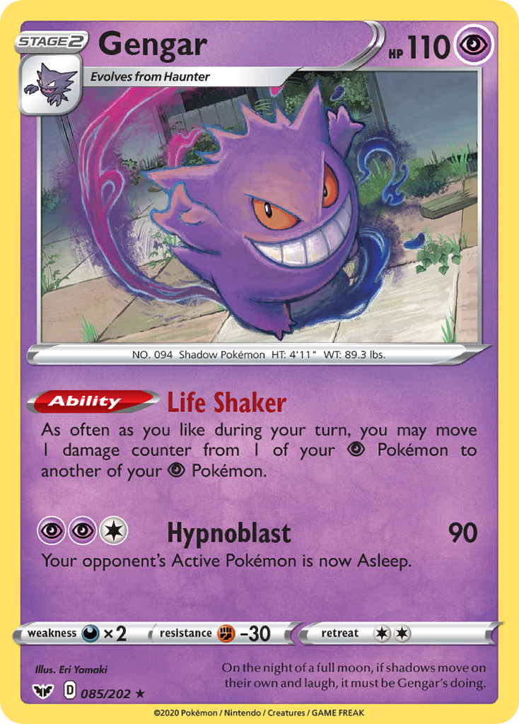 Gengar (085/202) [Sword & Shield: Base Set] | Silver Goblin