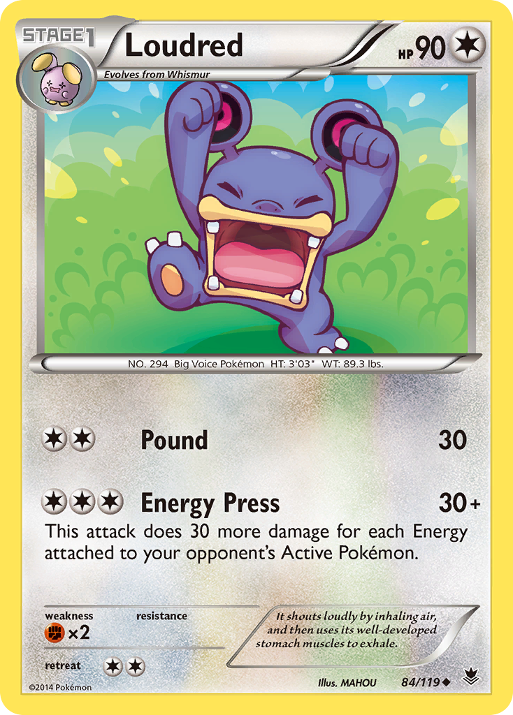 Loudred (84/119) [XY: Phantom Forces] | Silver Goblin