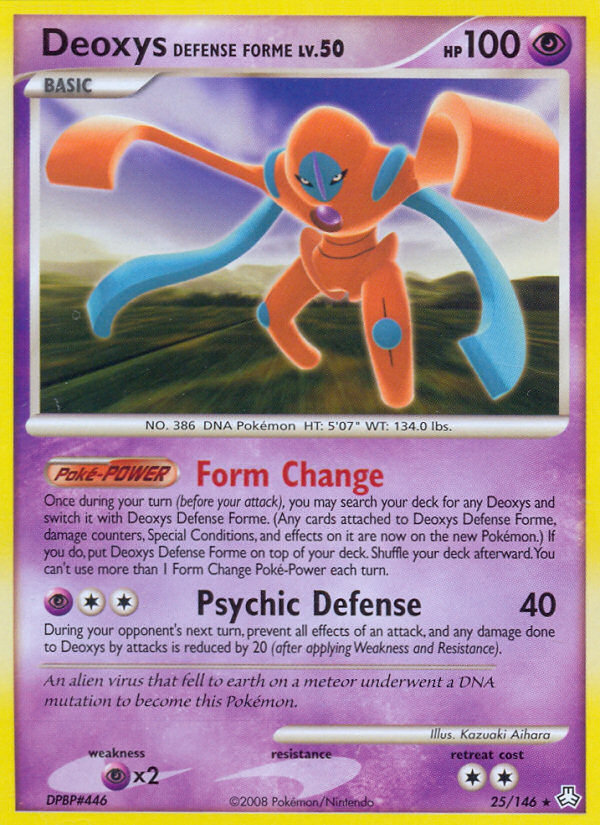 Deoxys Defense Forme (25/146) [Diamond & Pearl: Legends Awakened] | Silver Goblin