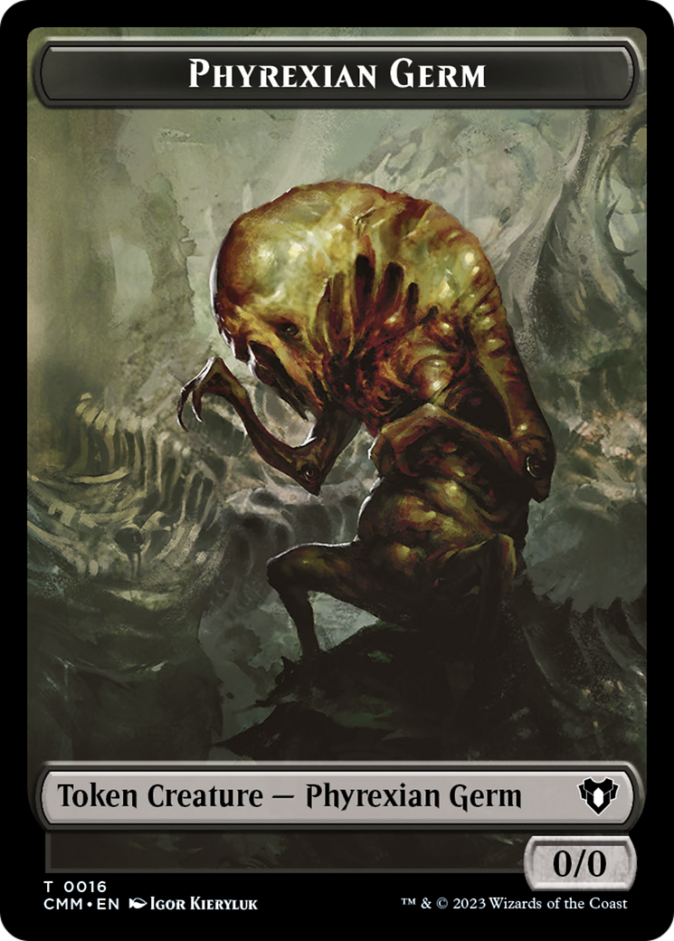 Eldrazi // Phyrexian Germ Double-Sided Token [Commander Masters Tokens] | Silver Goblin