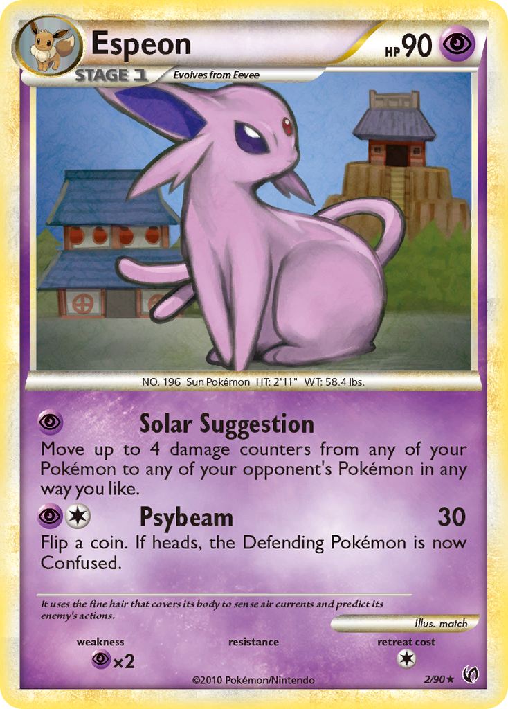 Espeon (2/90) [HeartGold & SoulSilver: Undaunted] | Silver Goblin