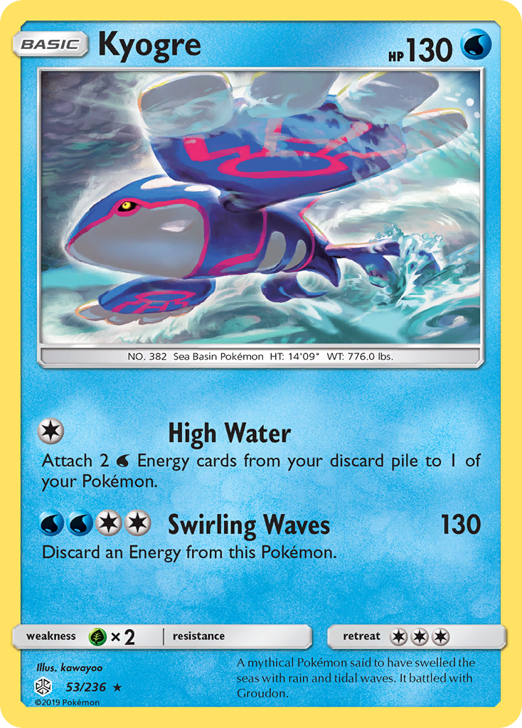 Kyogre (53/236) [Sun & Moon: Cosmic Eclipse] | Silver Goblin