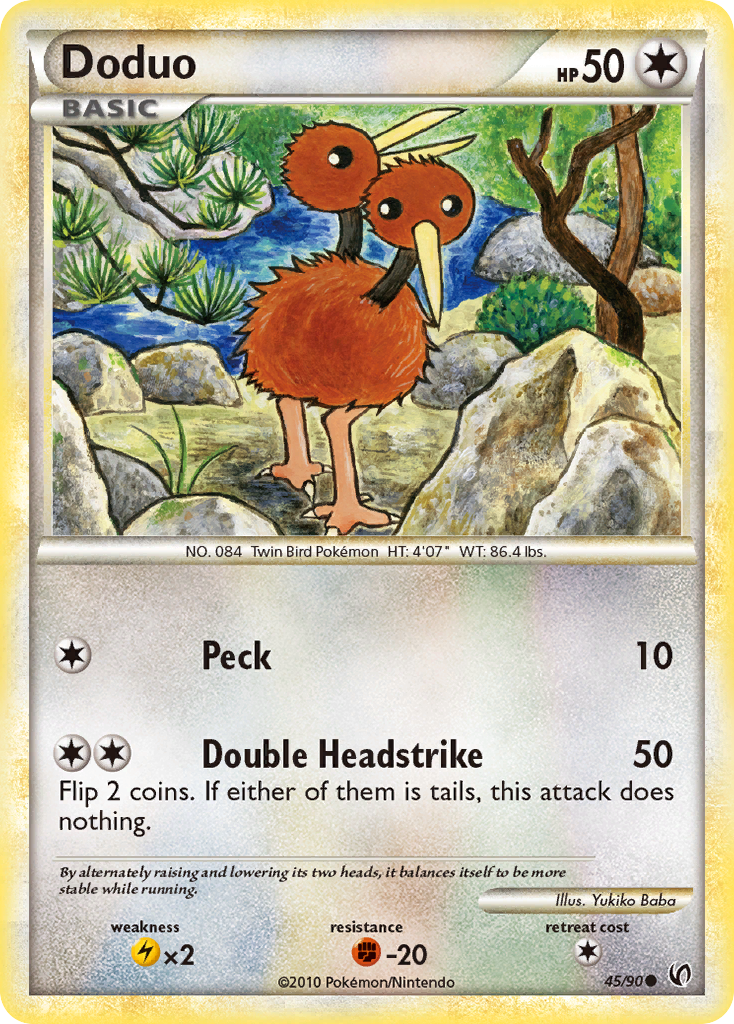 Doduo (45/90) [HeartGold & SoulSilver: Undaunted] | Silver Goblin