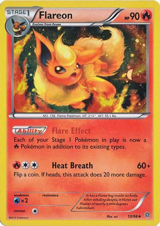 Flareon (13/98) (Cosmos Holo) [XY: Ancient Origins] | Silver Goblin