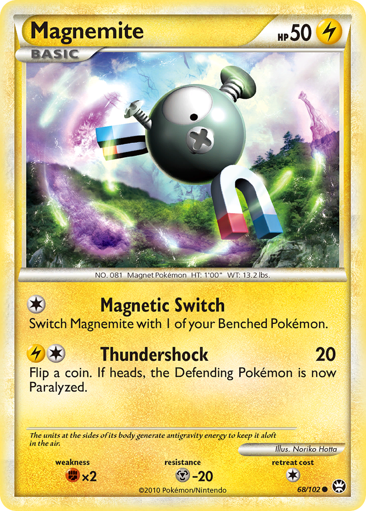 Magnemite (68/102) [HeartGold & SoulSilver: Triumphant] | Silver Goblin