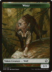 Wolf (014) // Clue (016) Double-Sided Token [Challenger Decks 2022 Tokens] | Silver Goblin