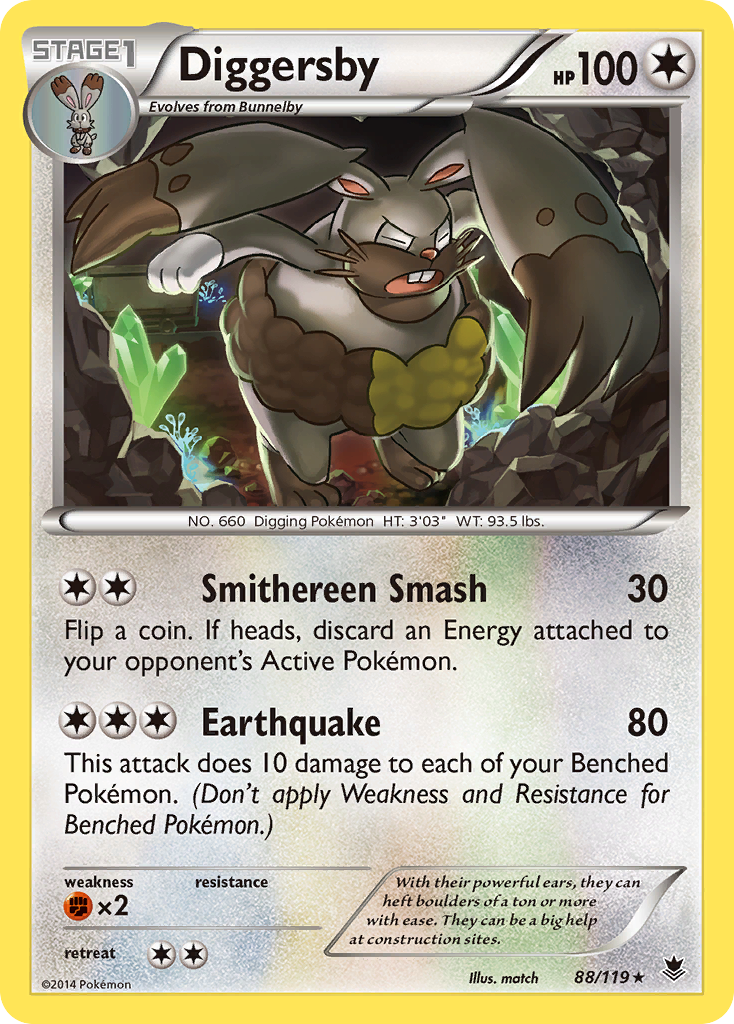 Diggersby (88/119) [XY: Phantom Forces] | Silver Goblin