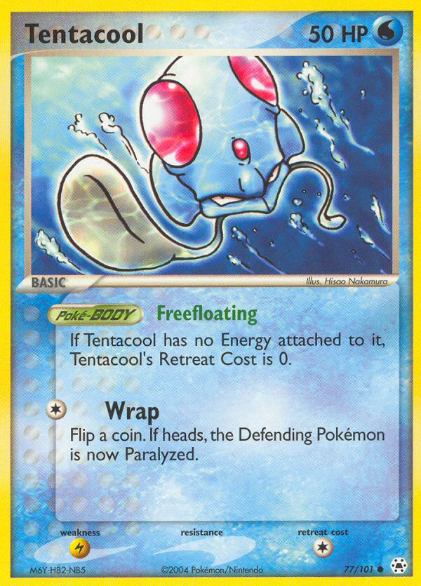 Tentacool (77/101) [EX: Hidden Legends] | Silver Goblin