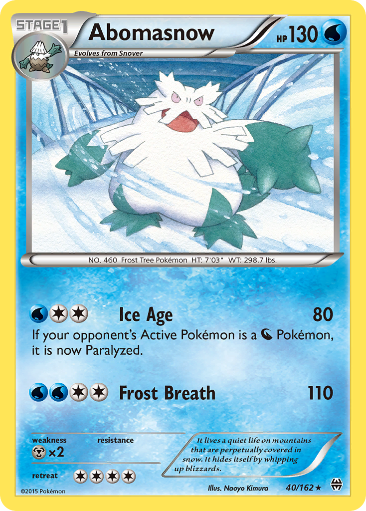 Abomasnow (40/162) [XY: BREAKthrough] | Silver Goblin