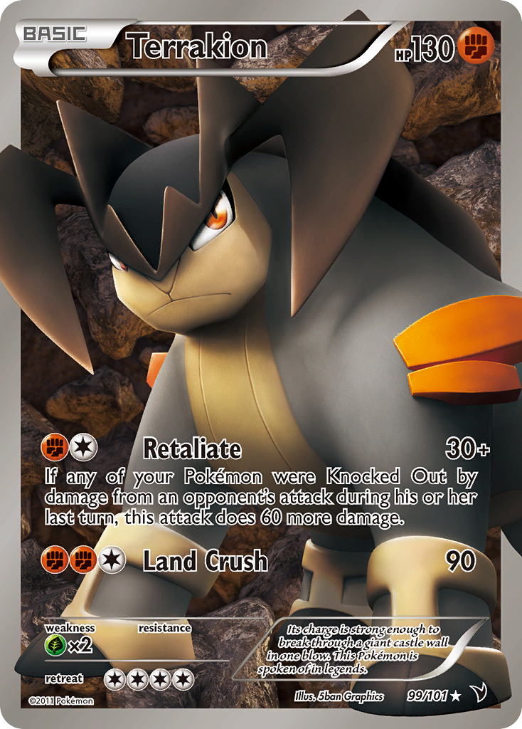 Terrakion (99/101) [Black & White: Noble Victories] | Silver Goblin