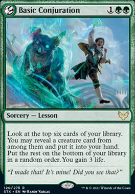 Basic Conjuration (Promo Pack) [Strixhaven: School of Mages Promos] | Silver Goblin