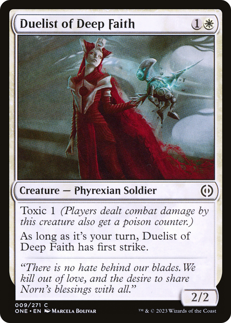 Duelist of Deep Faith [Phyrexia: All Will Be One] | Silver Goblin
