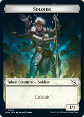 Soldier // Teferi Akosa of Zhalfir Emblem Double-Sided Token [March of the Machine Tokens] | Silver Goblin