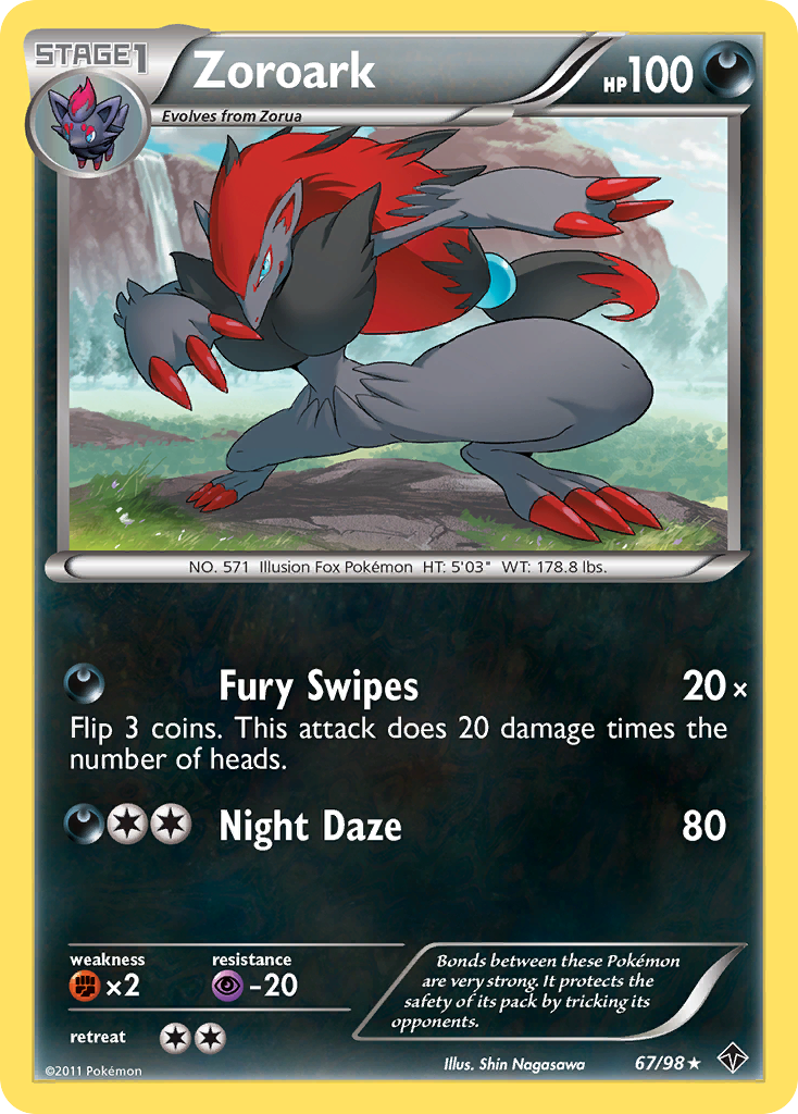 Zoroark (67/98) [Black & White: Emerging Powers] | Silver Goblin