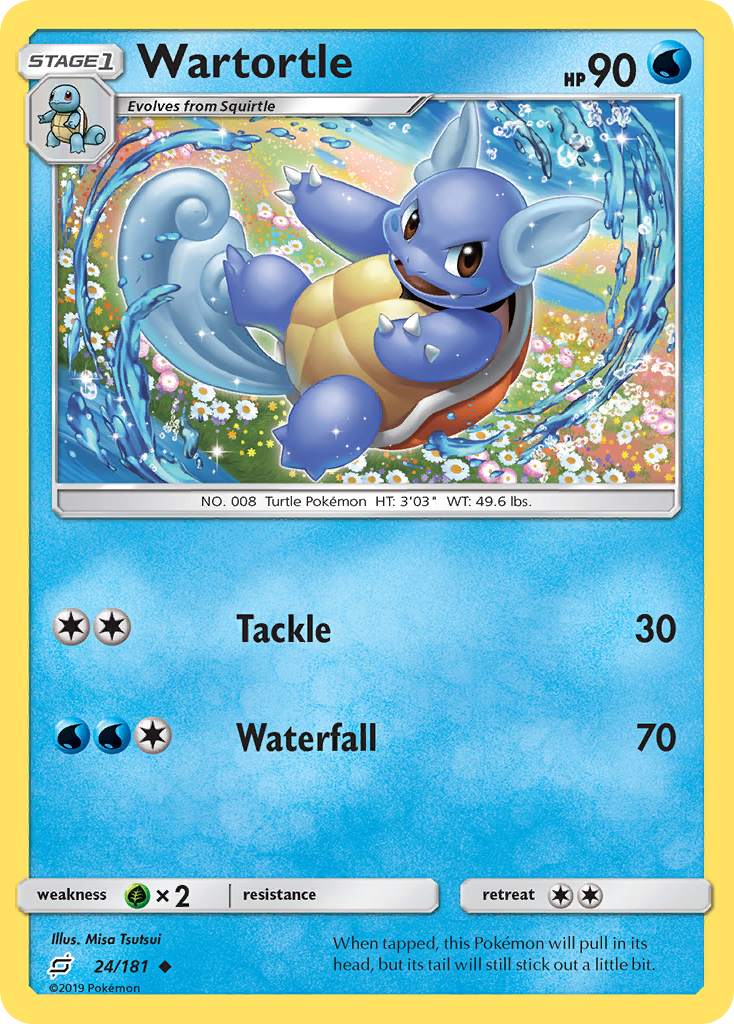 Wartortle (24/181) [Sun & Moon: Team Up] | Silver Goblin