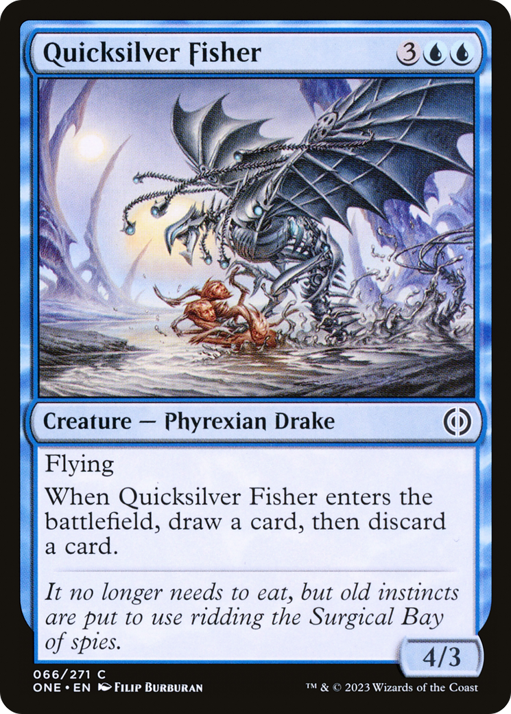 Quicksilver Fisher [Phyrexia: All Will Be One] | Silver Goblin