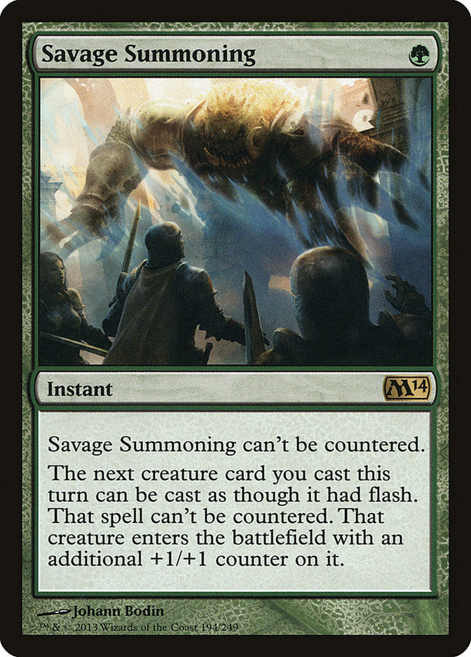 Savage Summoning [Magic 2014] | Silver Goblin
