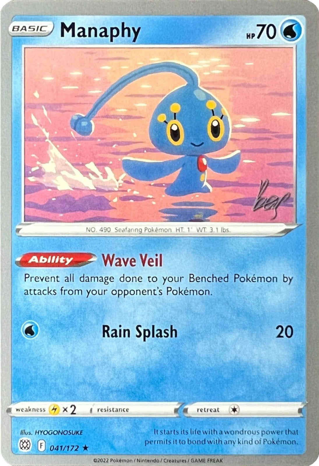 Manaphy (041/172) (Cheryl Again - Sebastian Lashmet) [World Championships 2022] | Silver Goblin