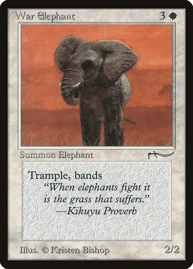 War Elephant (Light Mana Cost) [Arabian Nights] | Silver Goblin