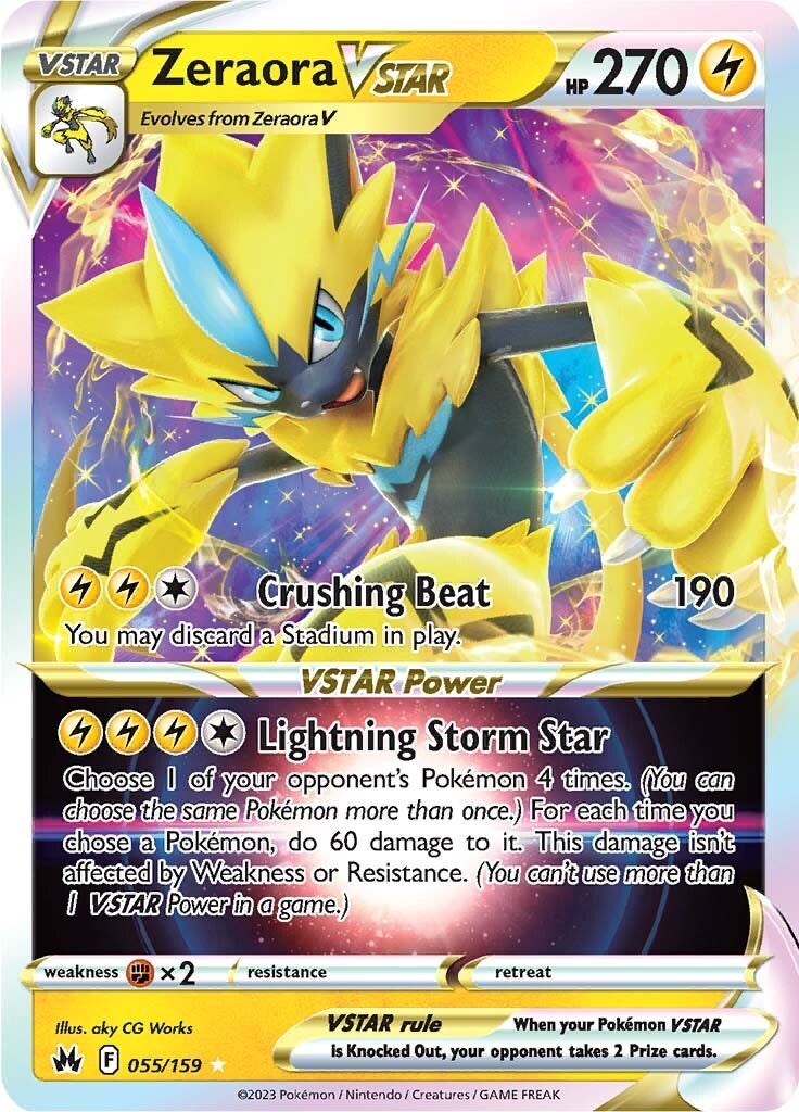 Zeraora VSTAR (055/159) [Sword & Shield: Crown Zenith] | Silver Goblin