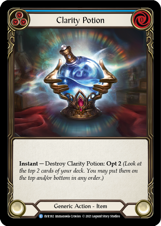 Clarity Potion [EVR182] (Everfest)  1st Edition Cold Foil | Silver Goblin